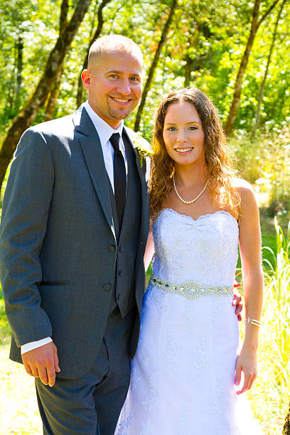 istock Wedding Couple Bride and Groom Portraits 466352997