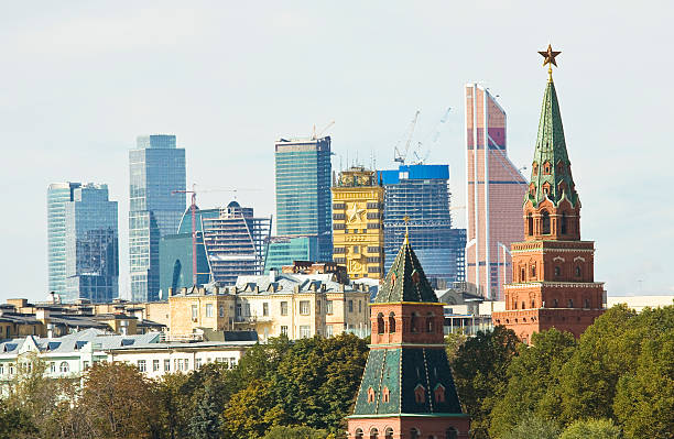 istock Moscow, Kremlin and modern skyscrapers 466355525