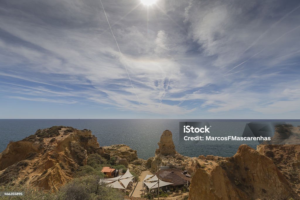 Late Summer in Algar Seco, Carvoeiro, Algarve, Portugal Sunny afternoon in Boneca Bar located in Algar Seco, Carvoeiro Algarve Stock Photo