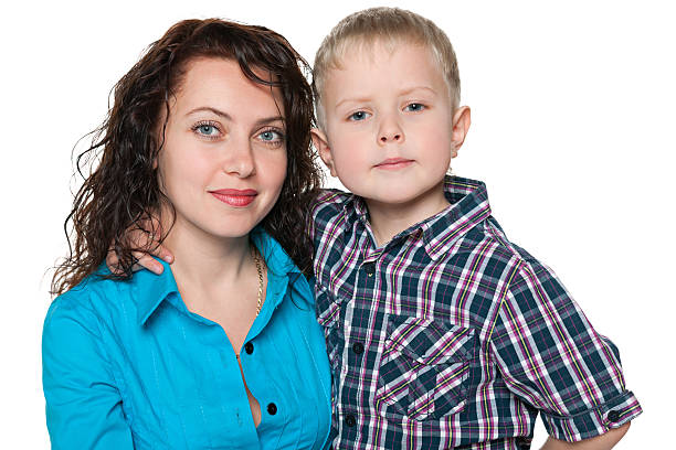 istock Mother and her little son 466359589
