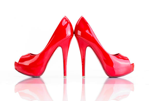 istock Pair of Red Heel High Shoes. 466359975