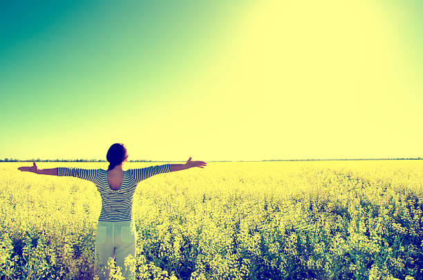 woman standing in the field