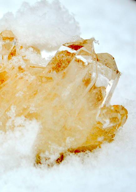 istock Rock crystal in the snow 466360221