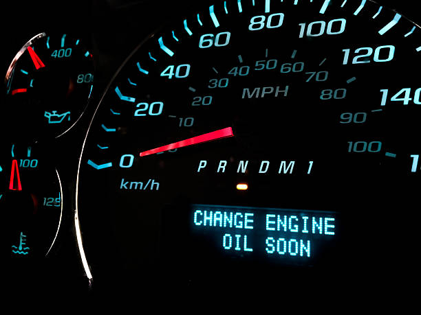 Change Oil soon warning light Change engine oil soon warning light on dashboard dashboard vehicle part photos stock pictures, royalty-free photos & images