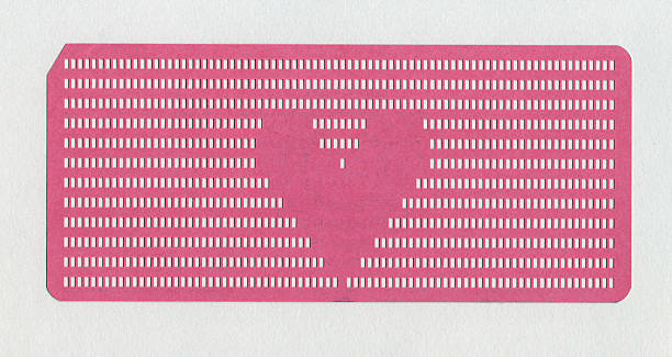 punch card heart valentine 1973