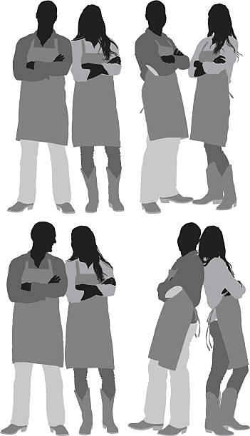 Head couple Chief couplehttp://www.twodozendesign.info/i/1.png chef silhouettes stock illustrations
