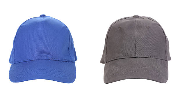 istock Blue and Gray working peaked caps. 466367097