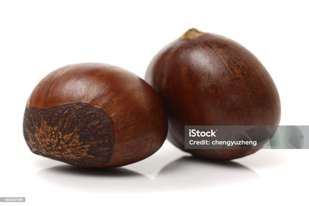 Chestnut Chestnut isolated on white background. 2015 Stock Photo