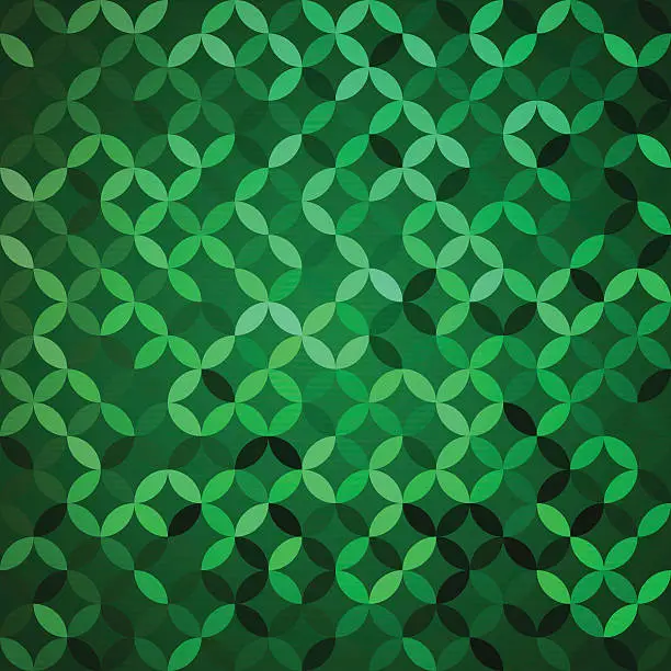 Vector illustration of Abstract green shaded background