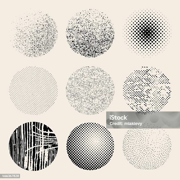 Textured Effects Circles Stock Illustration - Download Image Now - Textured, Circle, Abstract