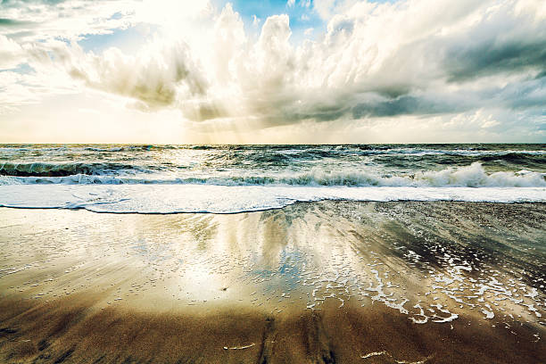 Stormy day at the ocean.