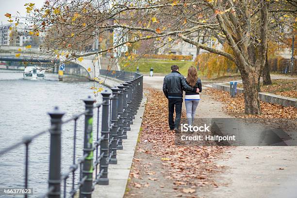 Happy Couple In The City Stock Photo - Download Image Now - Adult, Adults Only, Autumn