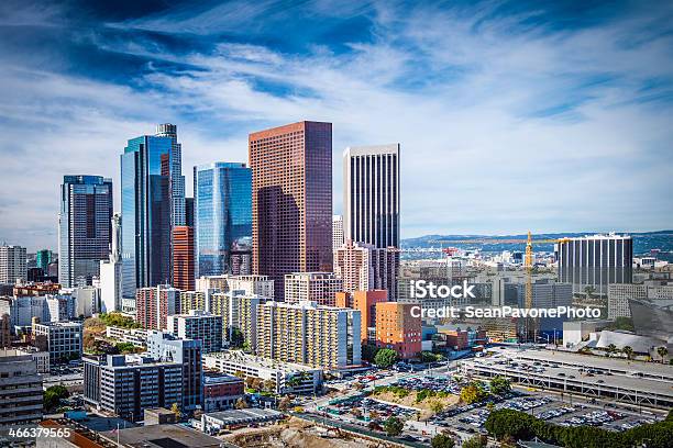 Centro De La Ciudad De Los Ángeles Foto de stock y más banco de imágenes de Aire libre - Aire libre, Arquitectura, Arquitectura exterior