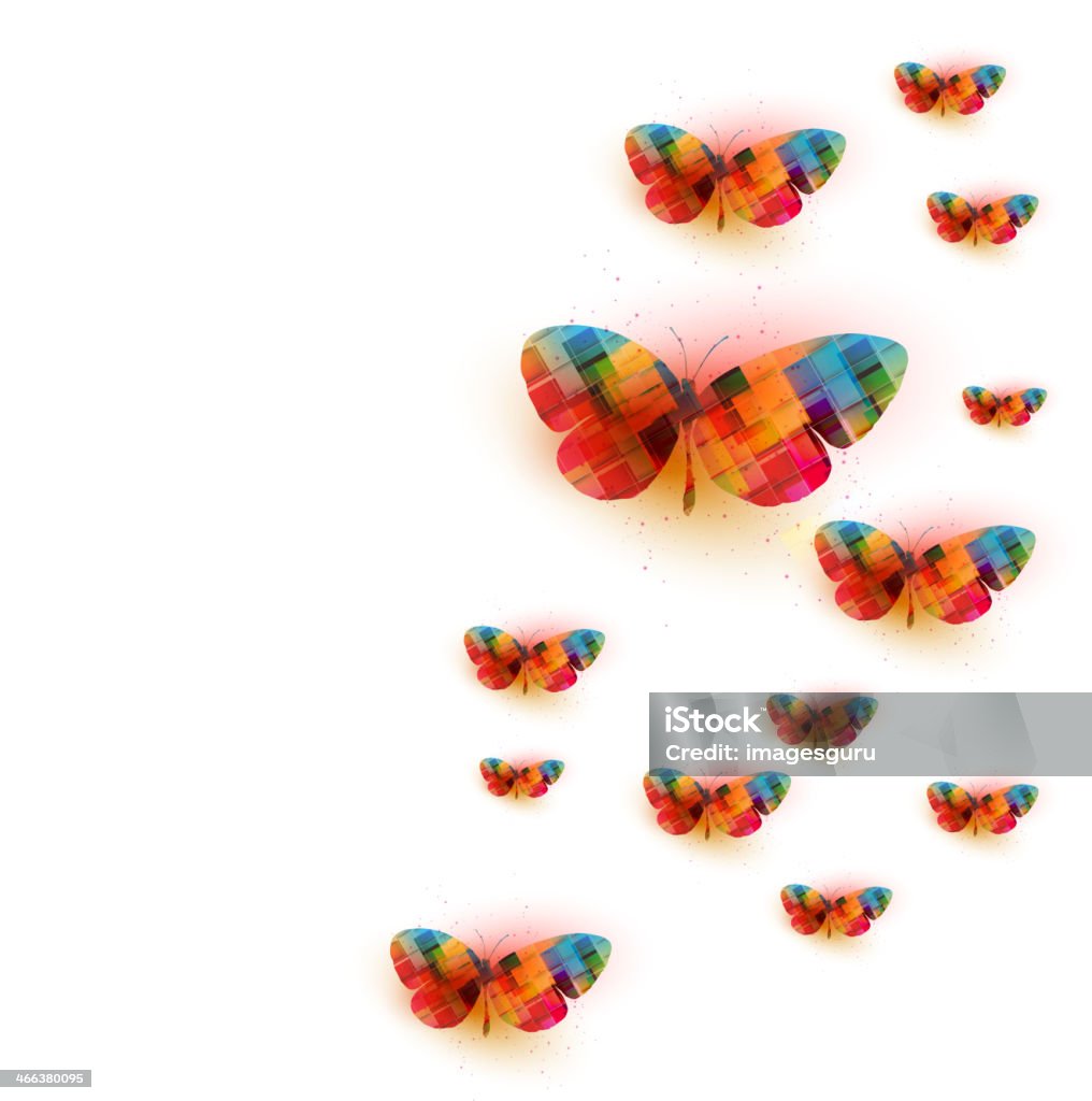 Fondo de mariposa - arte vectorial de Ala de animal libre de derechos