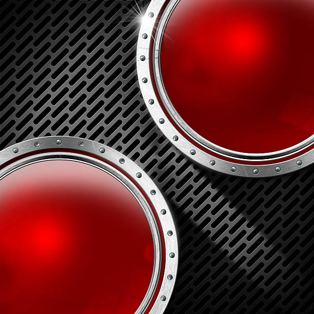 istock Red and Metal Abstract Background 466381499