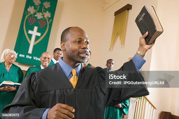 Preacher Preaching The Gospel Stock Photo - Download Image Now - Preacher, African-American Ethnicity, African Ethnicity