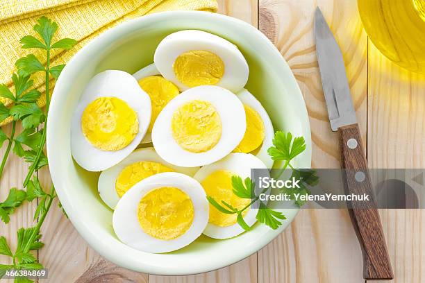 Boiled Eggs Stock Photo - Download Image Now - Animal Egg, Appetizer, Boiled