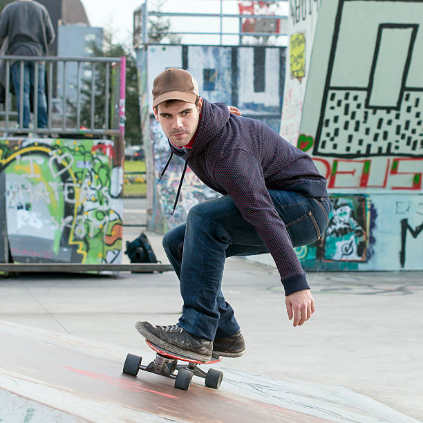 istock Skateboarder in the skate park. 466385449