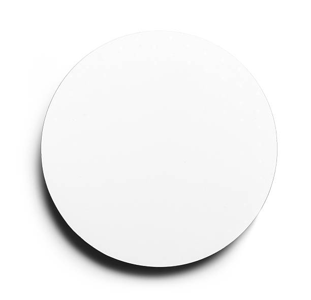 istock Round Paper on White background 466385450