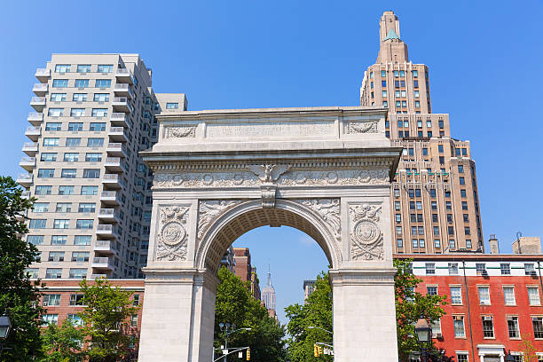 istock Manhattan Washington Square Park Arch NYC US 466389526