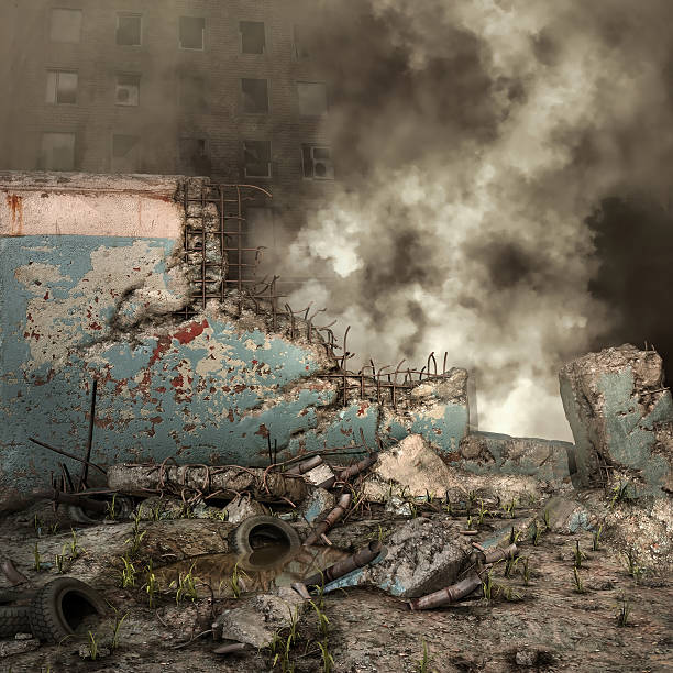 istock City ruins and rubble 466390222