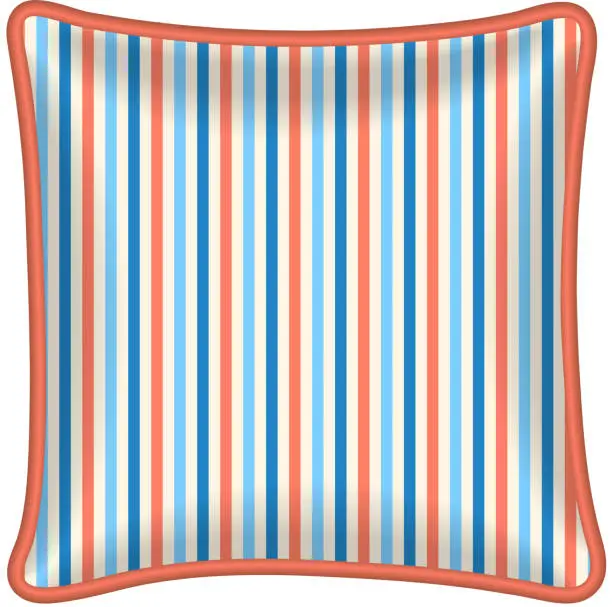 Vector illustration of Decorative pillow