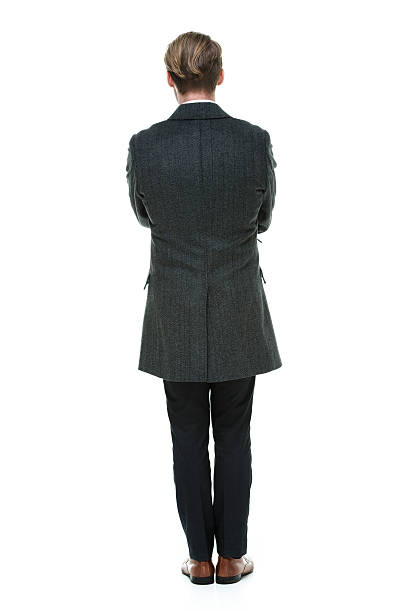istock Rear view of businessman standing 466394642