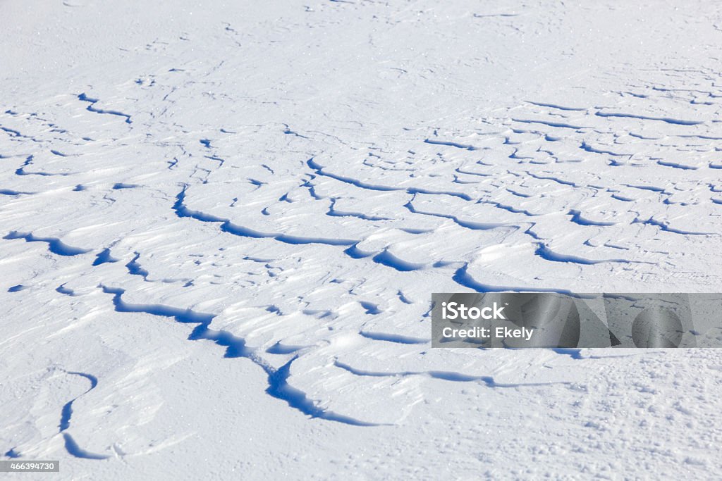 Nordic winter  with snow  in the mountains. Nordic mountain plateaux   in winter. Pattern in the snow made by wind  Landscape for cross country skiing and recreation. 2015 Stock Photo