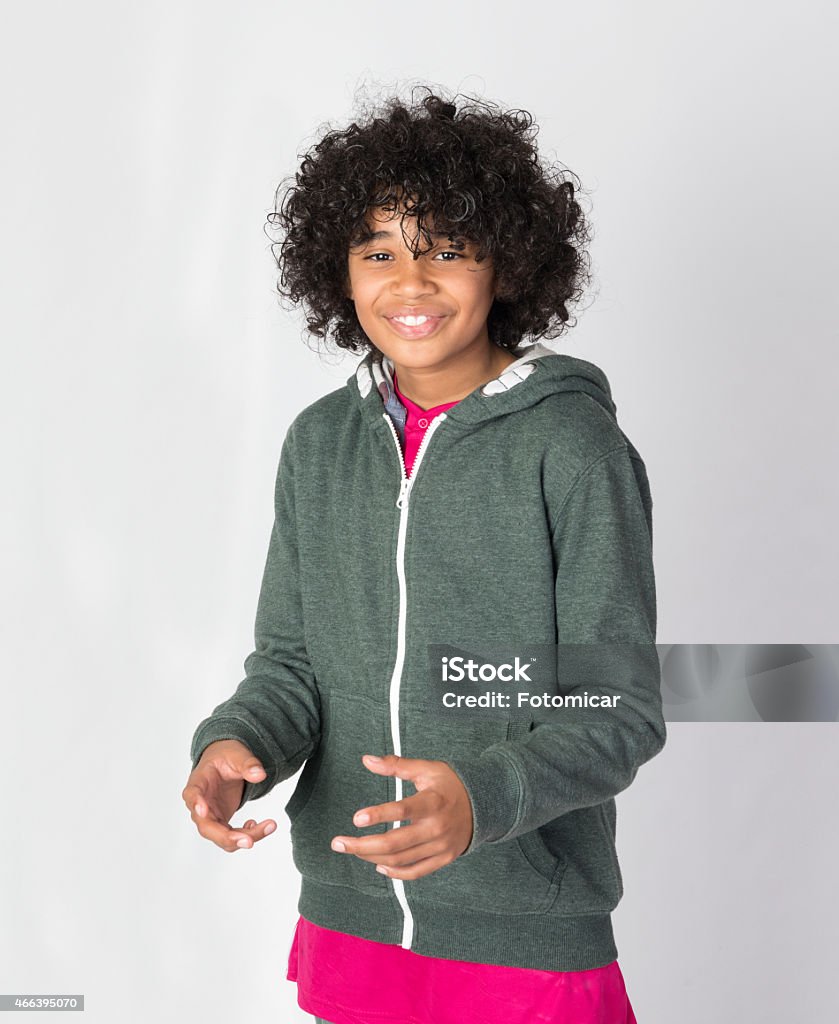 Happy African Decent Child Happy African Decent Child with an Afro hair style Boys Stock Photo