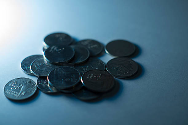 Coins stock photo