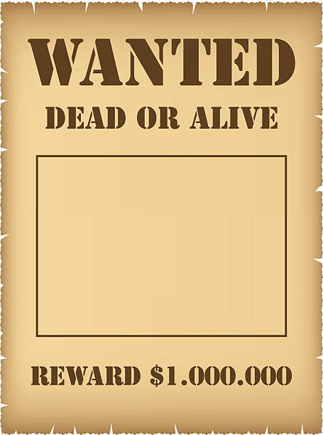 ilustrações, clipart, desenhos animados e ícones de wanted-cartaz em inglês - wanted poster paper wild west burnt