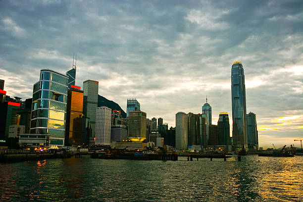 istock Sunset in Hong Kong 466399928