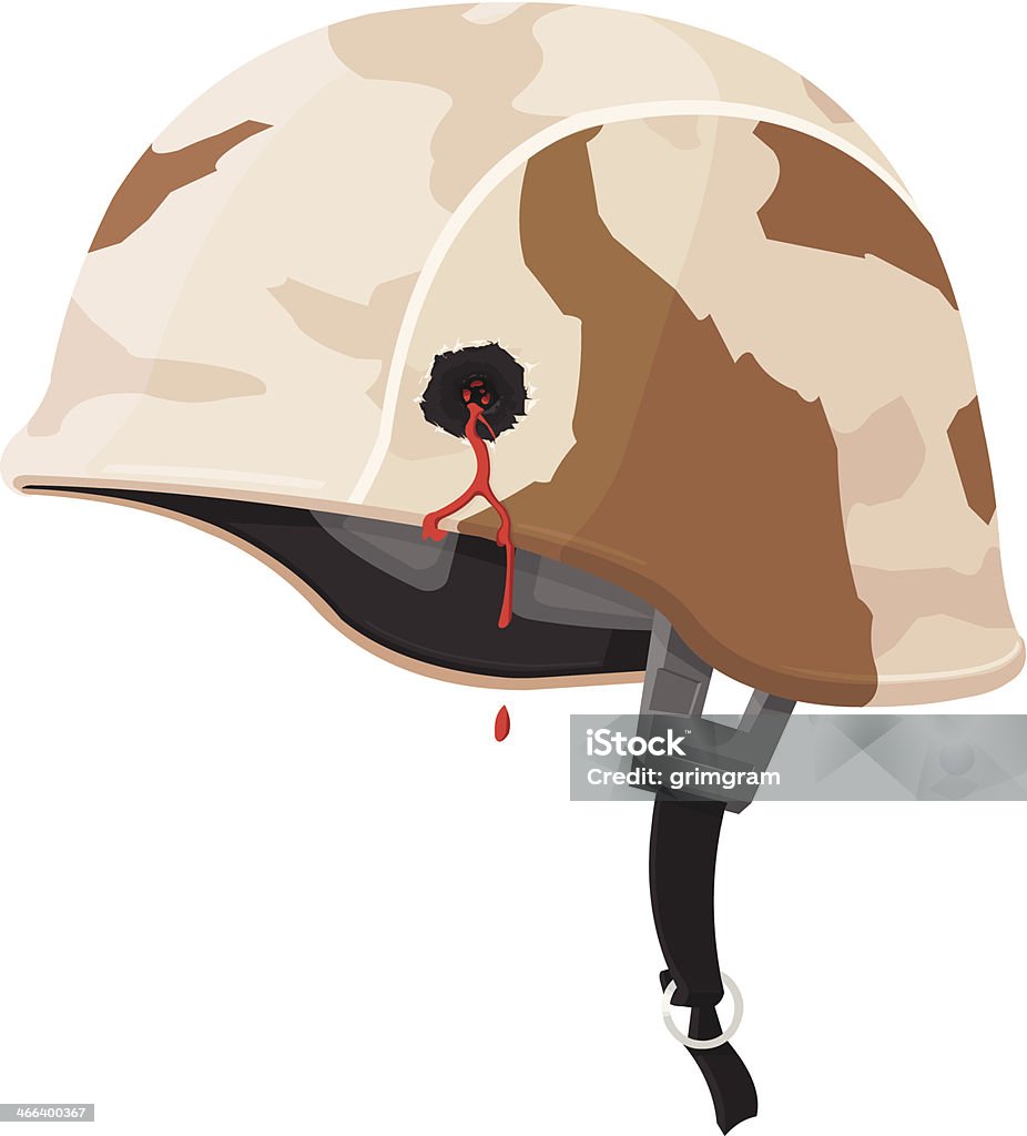 Anti-War Illustration An anti-war vector and illustration. Army Helmet stock vector