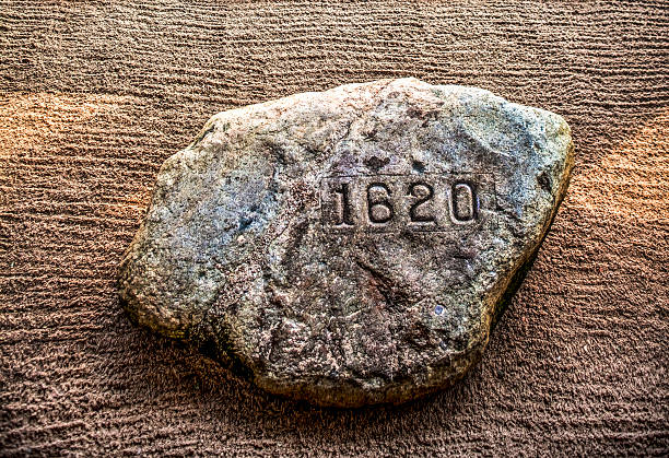 Plymouth Rock Plymouth Rock is the traditional site of disembarkation of William Bradford and the Mayflower Pilgrims who founded Plymouth Colony in 1620. It is an important symbol in American history. pilgrim stock pictures, royalty-free photos & images