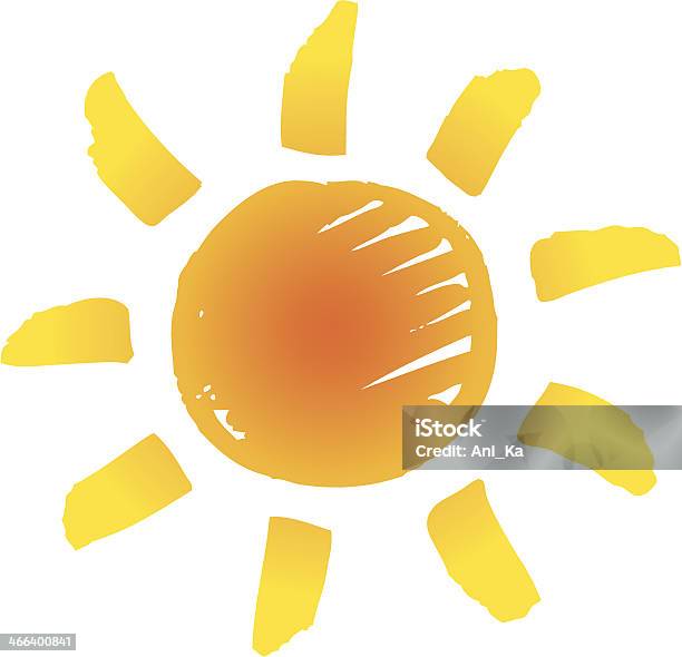 Ilustración de El Sol y más Vectores Libres de Derechos de Abstracto - Abstracto, Amarillo - Color, Calor