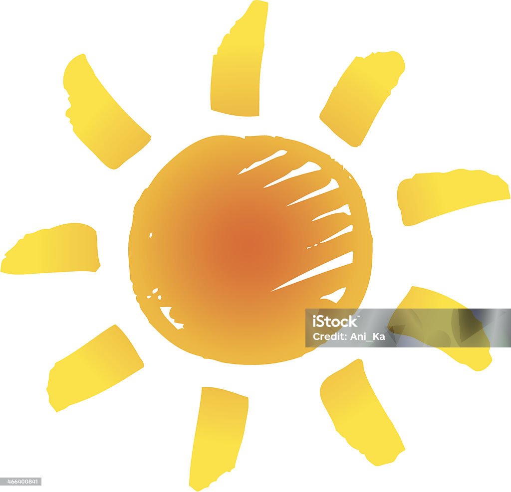 Le soleil - clipart vectoriel de Abstrait libre de droits