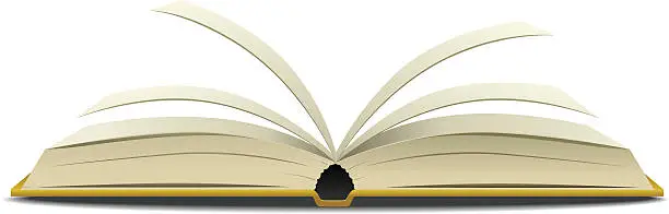 Vector illustration of Open book