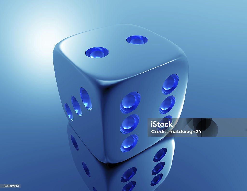 Blue dices Blue Stock Photo