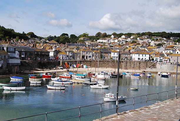 Cornish Harbour | Mousehole Cornwall stock photo