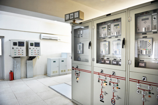 Industrial electrical control room