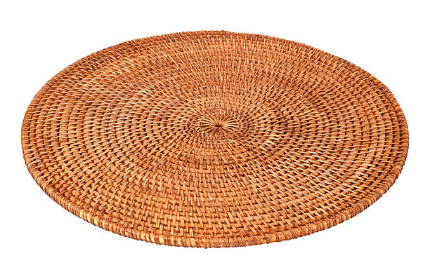 istock Round Woven Place Mat  isolated 466422518