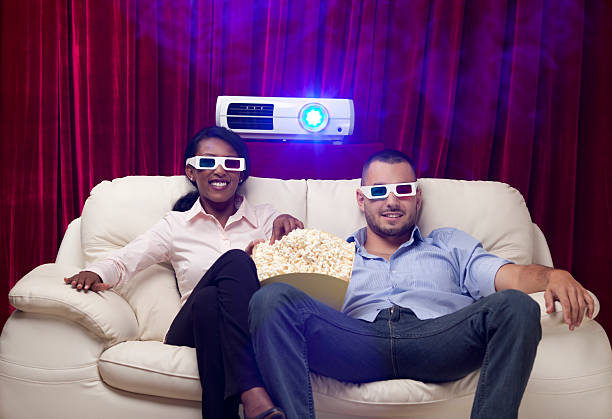 istock Young couple watching 3d movie. 466422705