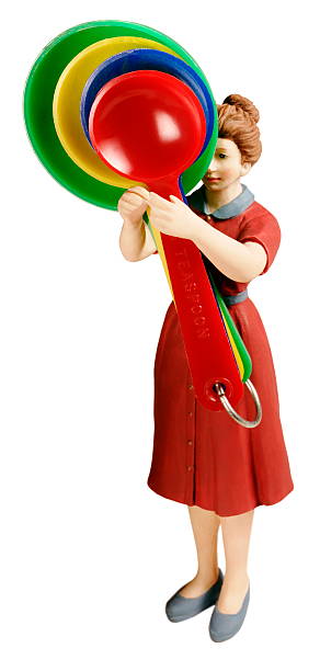 istock Woman Holding Giant Measuring Spoons 466424166