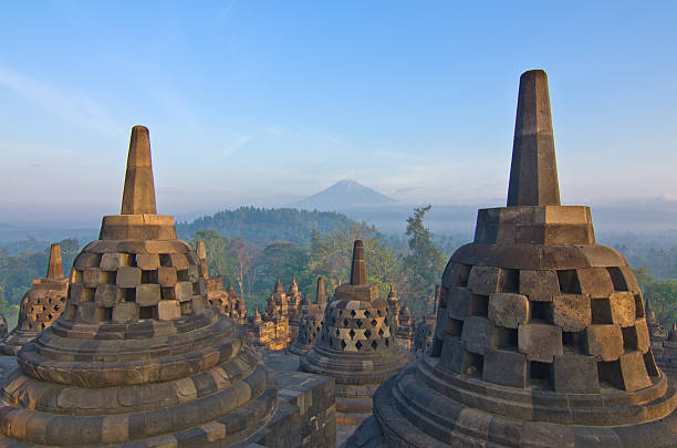 istock Sunrise Borobudur Temple Stupa in Yogyakarta, Java, Indonesia. 466428549
