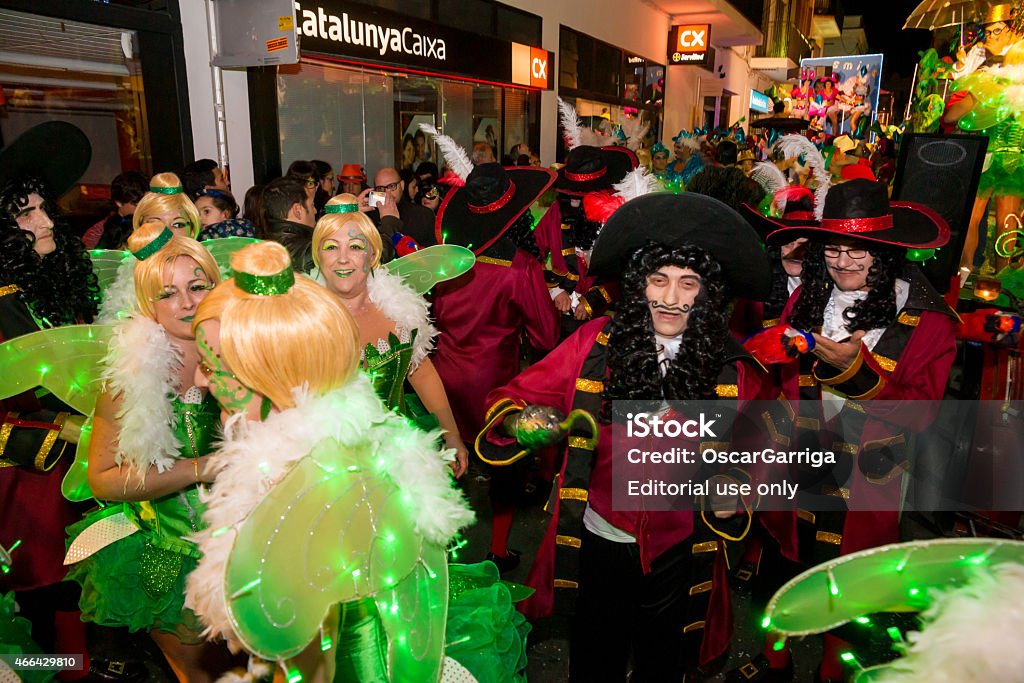 Sitges Carnival's Carnestoltes 2015 - Lizenzfrei Sitges Stock-Foto