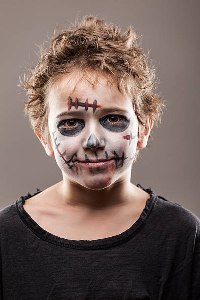 istock Screaming walking dead zombie child boy 466432908