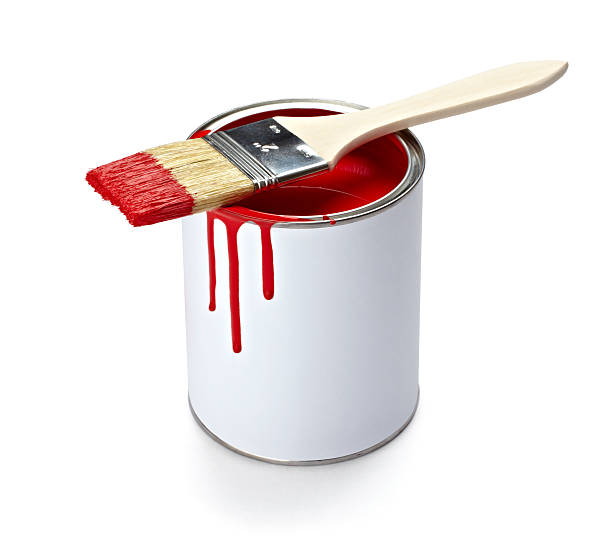 istock paint color tin can and brush 466433932