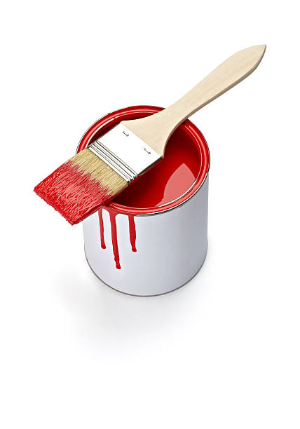 istock paint color tin can and brush 466434262