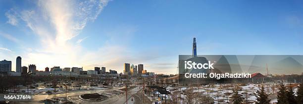 A Skyline View Of Winnipeg During The Day Stock Photo - Download Image Now - Winnipeg, Urban Skyline, Manitoba