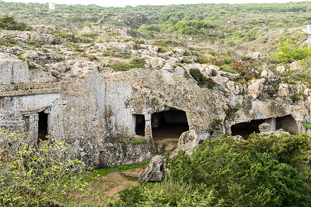 istock NECROPOLIS OF CALA MORELL, MENORCA, BALEARIC ISLANDS 466437912